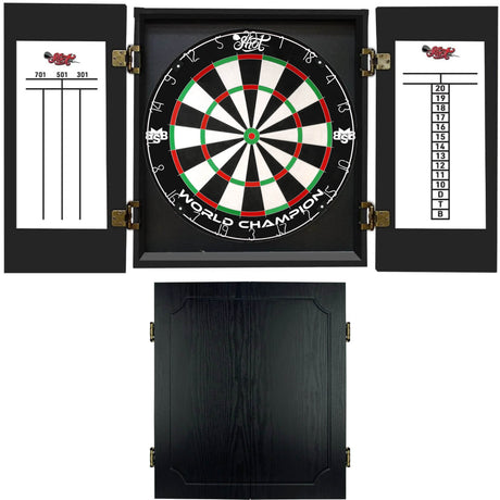Shot - Michael Smith World Champion Dartboard & Quantum Cabinet Bundle -
