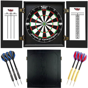 Shot - Michael Smith World Champion Dartboard & Quantum Cabinet Ready to Play Bundle -