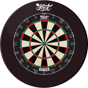 Shot - Ranger Dartboard & Surround Bundle - Black