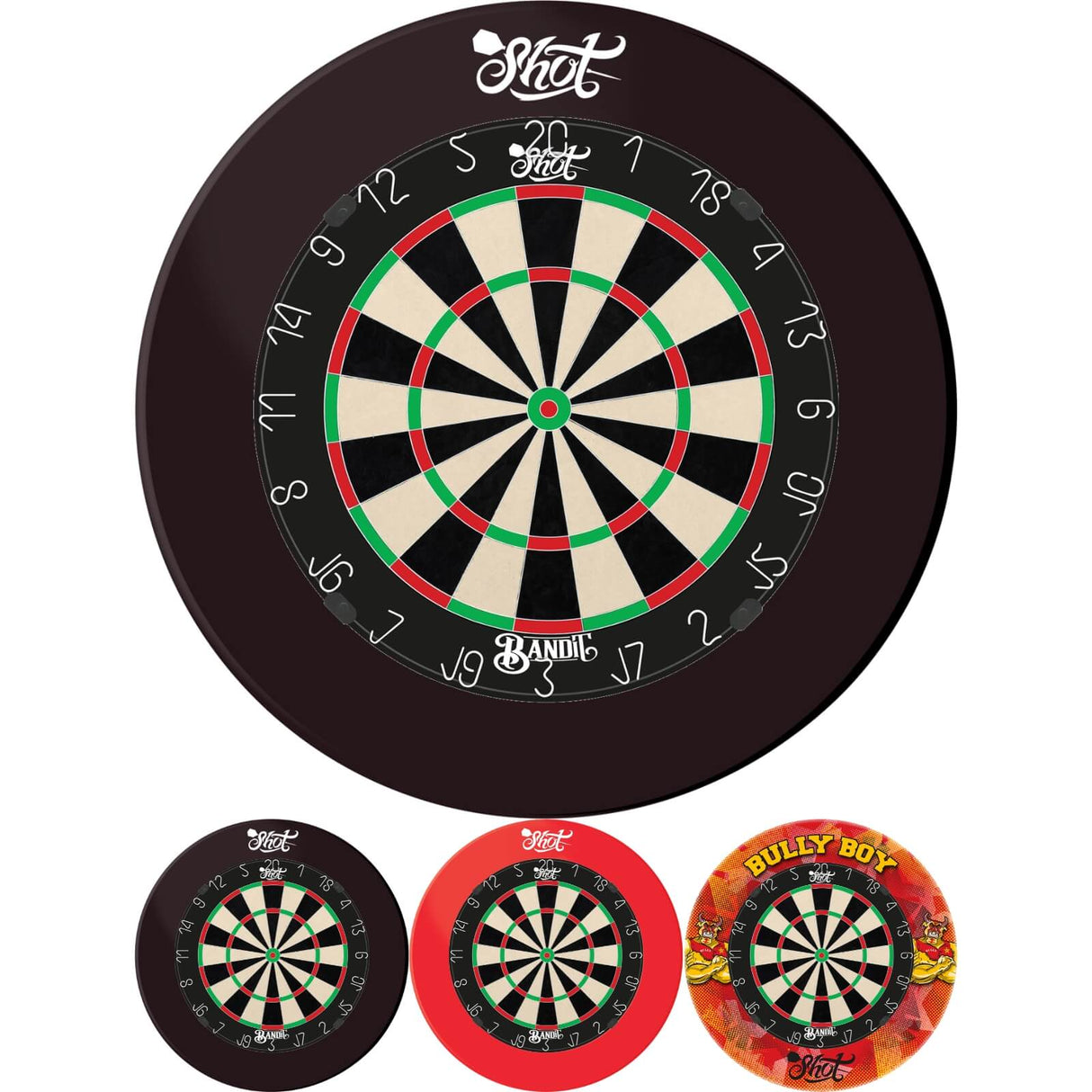 Shot - Bandit Gen 4 Dartboard & Surround Bundle -