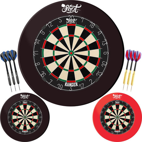 Shot - Ranger Dartboard & Surround Ready to Play Bundle -