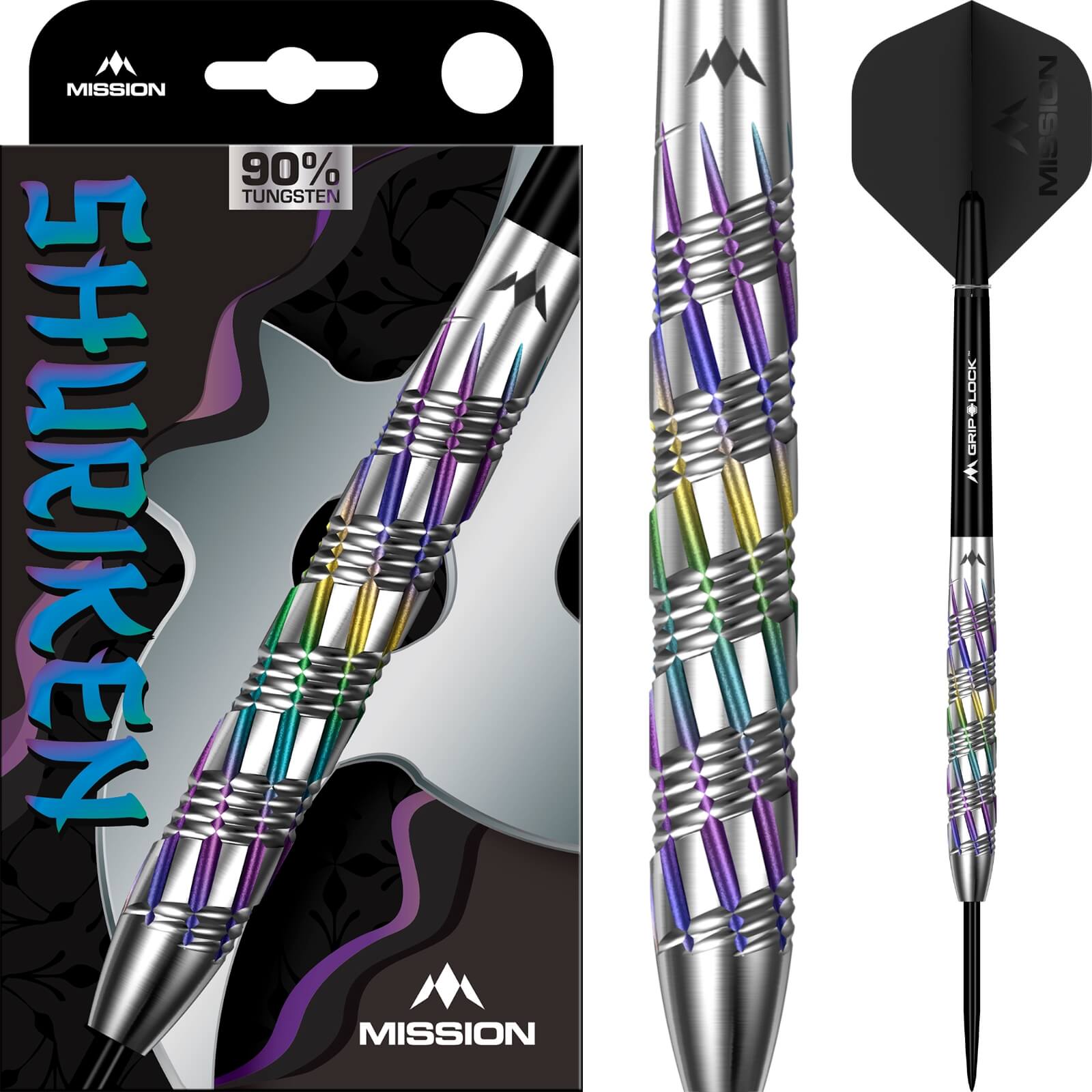 Mission Shuriken Darts | 90% Tungsten | 22g & 24g | Avid Darts