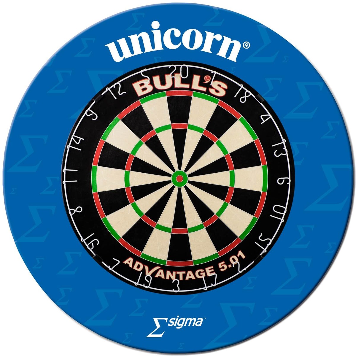 Surrounds &amp; Dartboards - Unicorn - Sigma Dartboard Surround &amp; Dartboard Bundle - Choose Your Board Bulls NL - Advantage 501