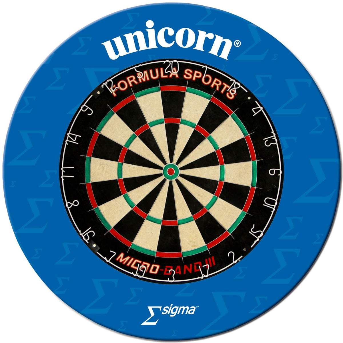 Surrounds &amp; Dartboards - Unicorn - Sigma Dartboard Surround &amp; Dartboard Bundle - Choose Your Board Formula Sports - Micro Band 3