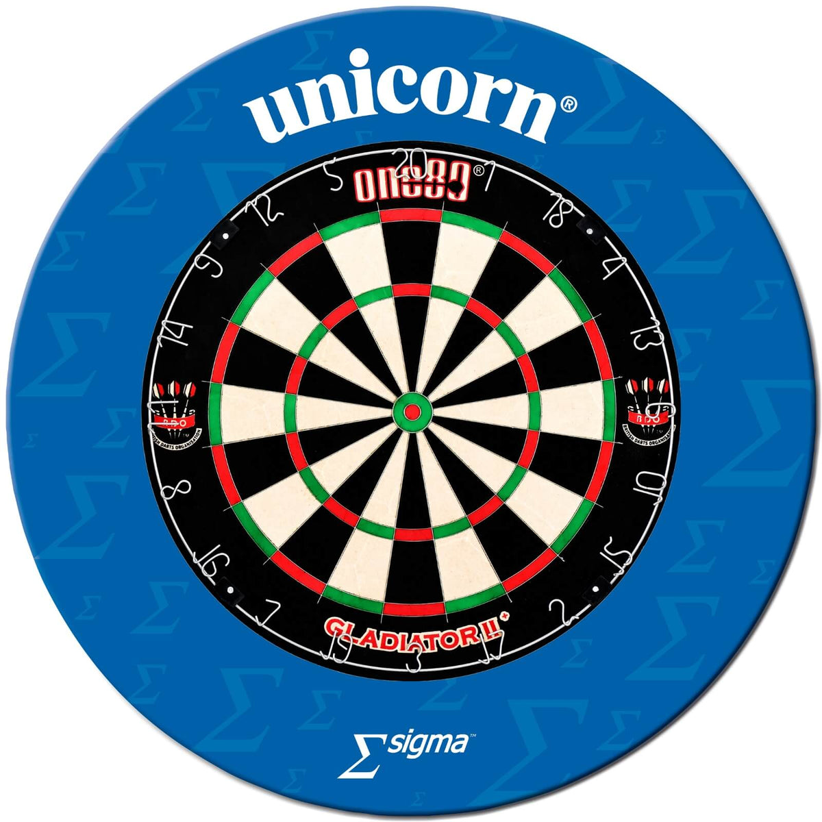 Surrounds &amp; Dartboards - Unicorn - Sigma Dartboard Surround &amp; Dartboard Bundle - Choose Your Board One80 - Gladiator 2+