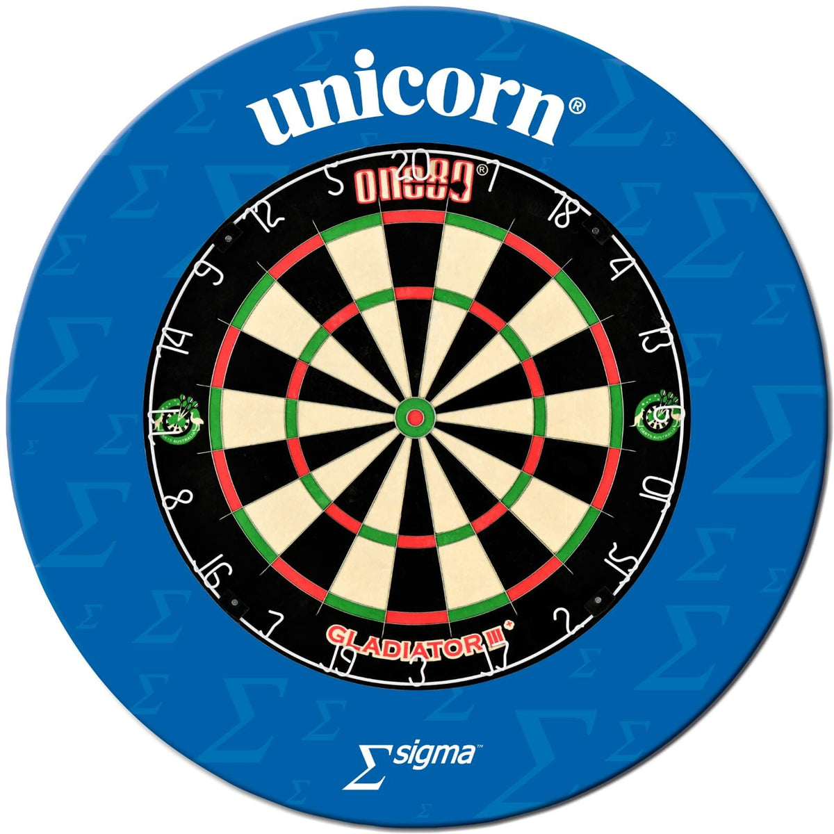 Surrounds &amp; Dartboards - Unicorn - Sigma Dartboard Surround &amp; Dartboard Bundle - Choose Your Board One80 - Gladiator 3+