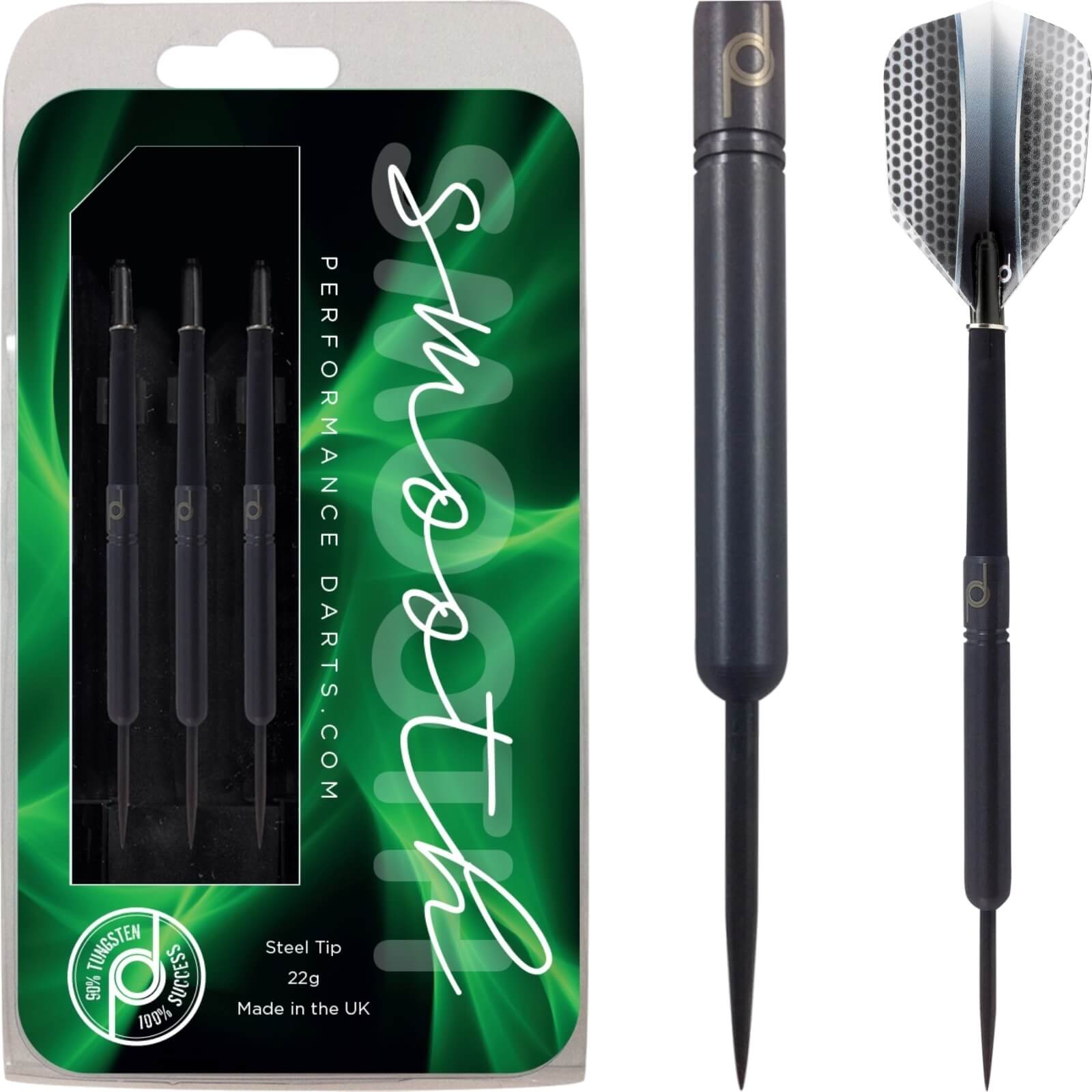 Darts - Performance Darts - Smooth - Steel Tip - 90% Tungsten - 22g 24g 