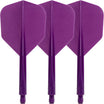 Condor - Axe Small Solid Colour - Standard Dart Flights - Integrated Flight & Shaft System - Short (21.5mm) / Purple