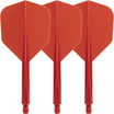 Condor - Axe Small Solid Colour - Standard Dart Flights - Integrated Flight & Shaft System - Short (21.5mm) / Red