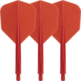 Condor - Axe Small Solid Colour - Standard Dart Flights - Integrated Flight & Shaft System - Short (21.5mm) / Red