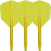 Condor - Axe Small Solid Colour - Standard Dart Flights - Integrated Flight & Shaft System - Short (21.5mm) / Yellow