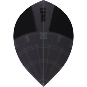 One80 - Spectra - Pear Dart Flights - Black