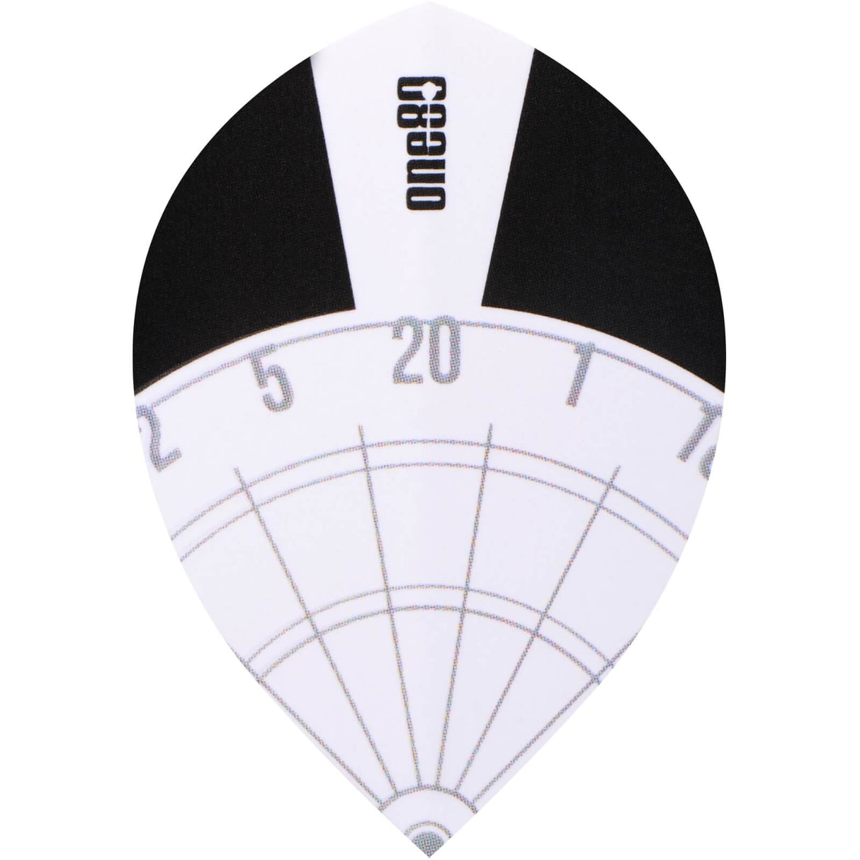 One80 - Spectra - Pear Dart Flights - White
