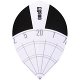 One80 - Spectra - Pear Dart Flights - White