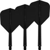 Mission - Force 90 - Standard Dart Flights - Integrated Flight & Shaft System - Short / Black