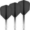 Mission - Force 90 Gradient - Standard Dart Flights - Integrated Flight & Shaft System - Short / Black