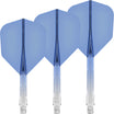 Mission - Force 90 Gradient - Standard Dart Flights - Integrated Flight & Shaft System - Short / Blue