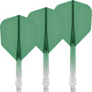 Mission - Force 90 Gradient - Standard Dart Flights - Integrated Flight & Shaft System - Short / Green