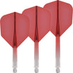 Mission - Force 90 Gradient - Standard Dart Flights - Integrated Flight & Shaft System - Short / Red