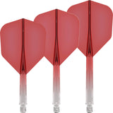 Mission - Force 90 Gradient - Standard Dart Flights - Integrated Flight & Shaft System - Short / Red