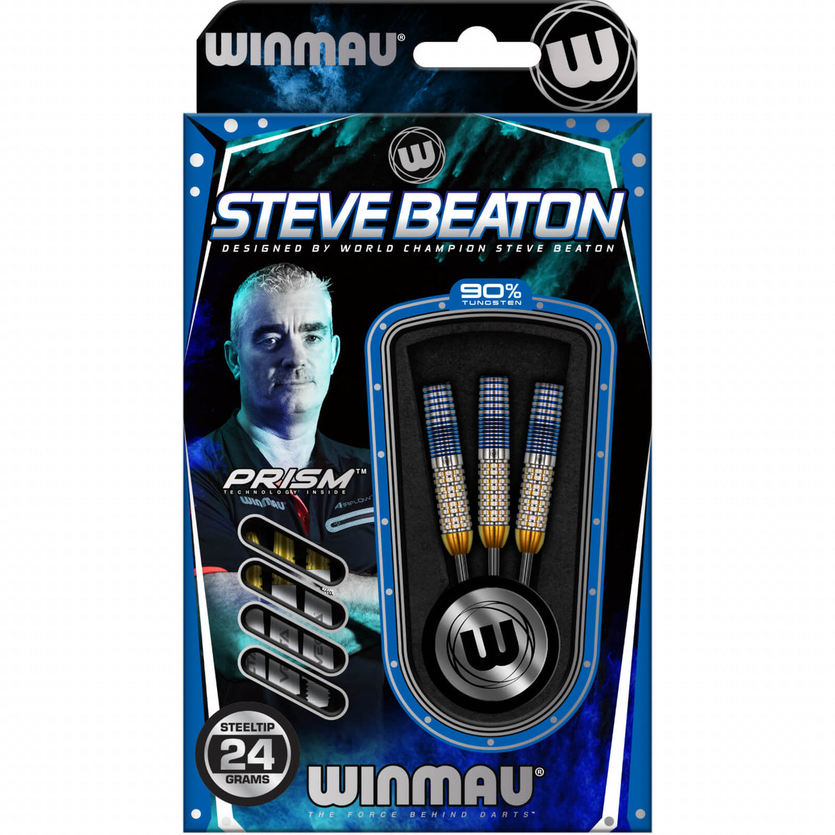 Darts - Winmau - Steve Beaton Legacy Edition Darts - Steel Tip - 90% Tungsten - 24g 26g