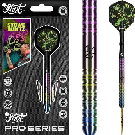 Shot - Stowe Buntz 3.0 Darts - Turbo Point - 90% Tungsten - 23g -
