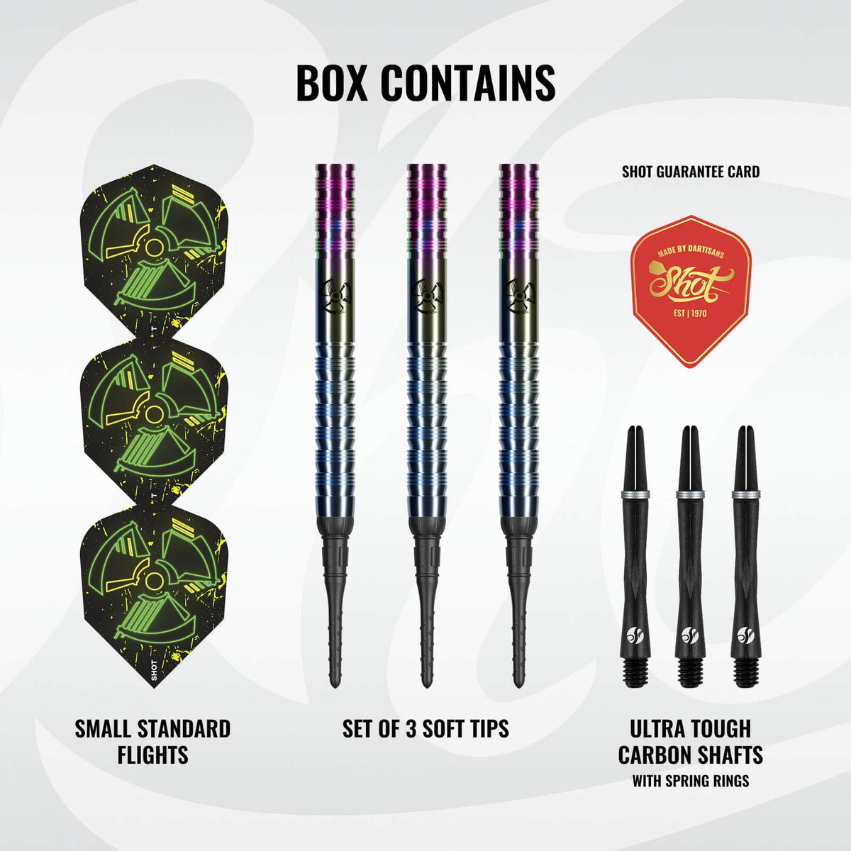 Shot - Stowe Buntz 3.0 Darts - Soft Tip - 90% Tungsten - 21g