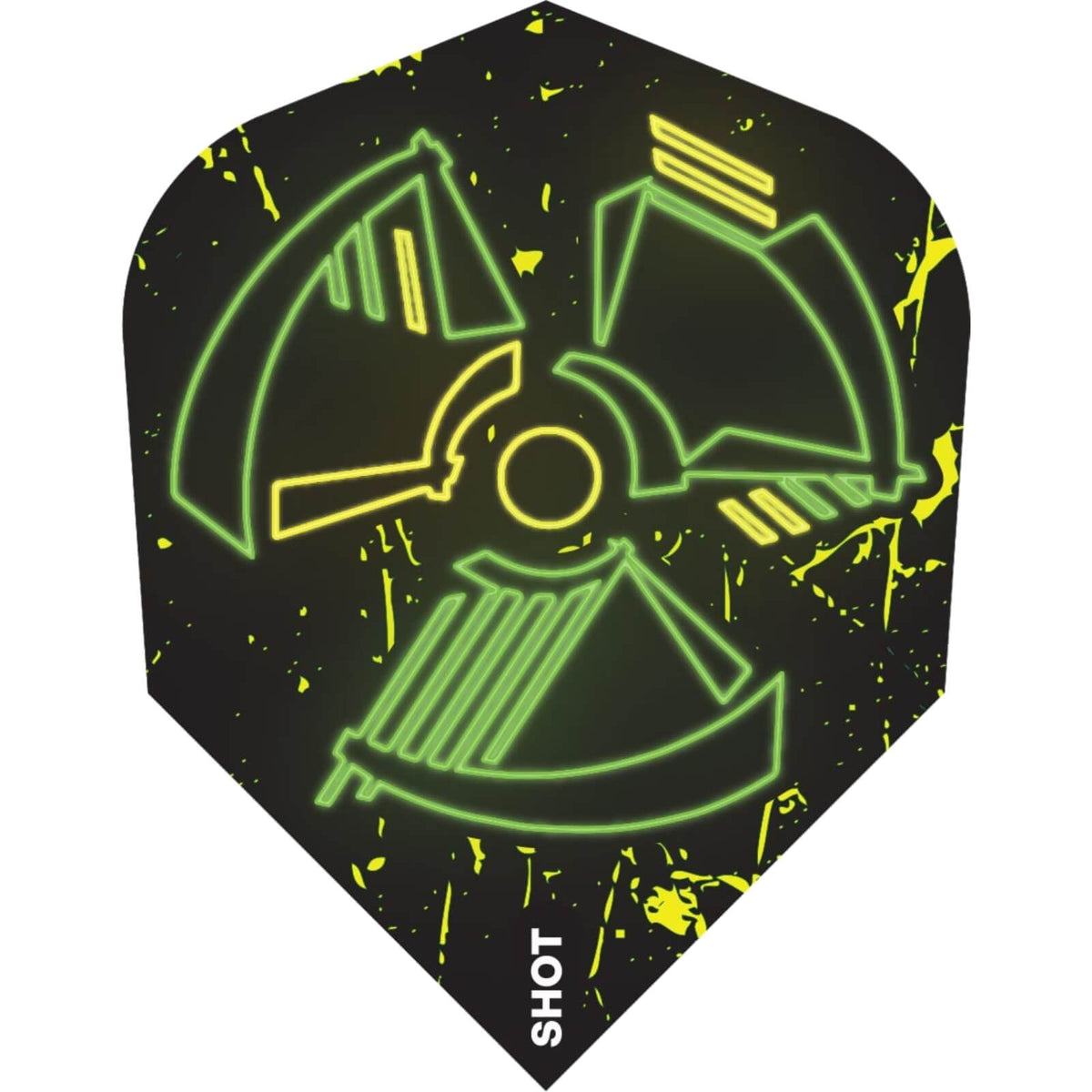 Dart Flights - Shot - Biohazard - Standard Dart Flights 