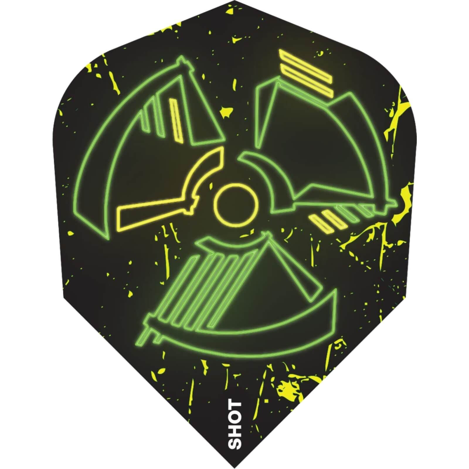 Dart Flights - Shot - Biohazard - Standard Dart Flights 