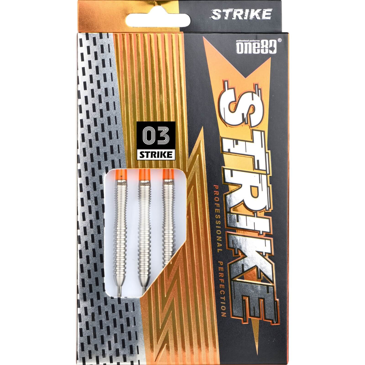 Darts - One80 - Strike 03 Darts - Steel Tip - 80% Tungsten - 22g 24g 