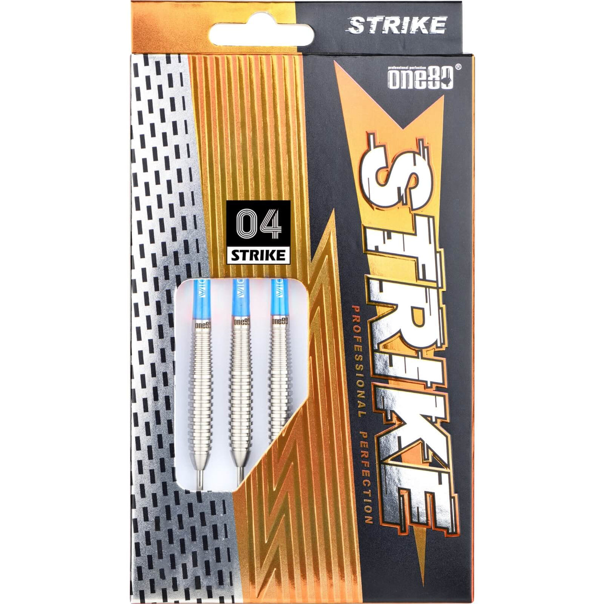 Darts - One80 - Strike 04 Darts - Steel Tip - 80% Tungsten - 22g 24g 