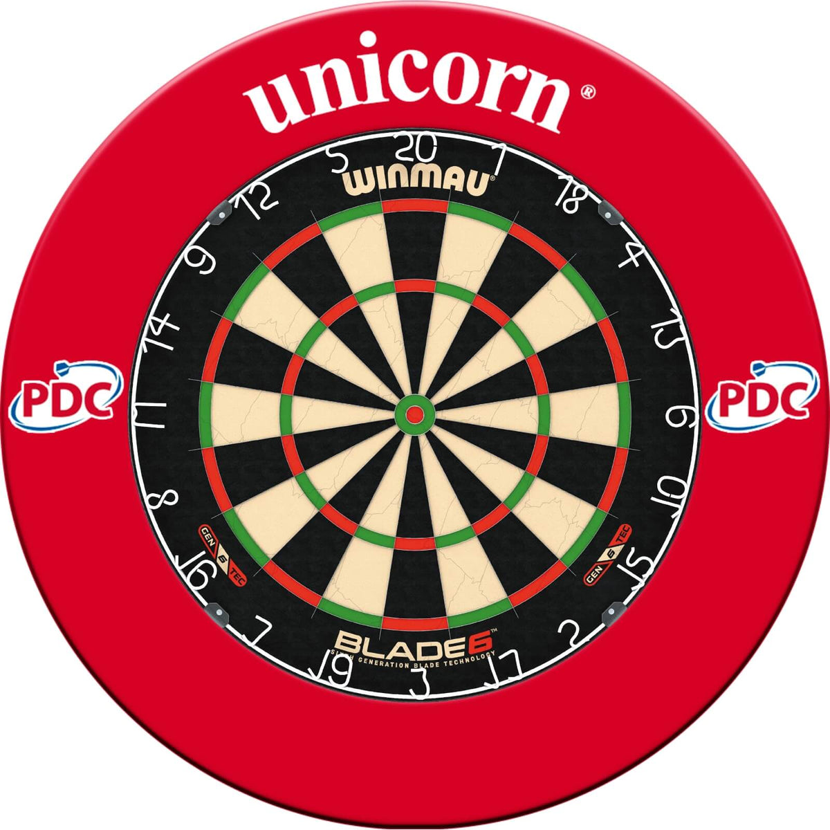 Surrounds &amp; Dartboards - Unicorn - Striker Dartboard Surround &amp; Dartboard Bundle - Choose Your Board Winmau - Blade 6