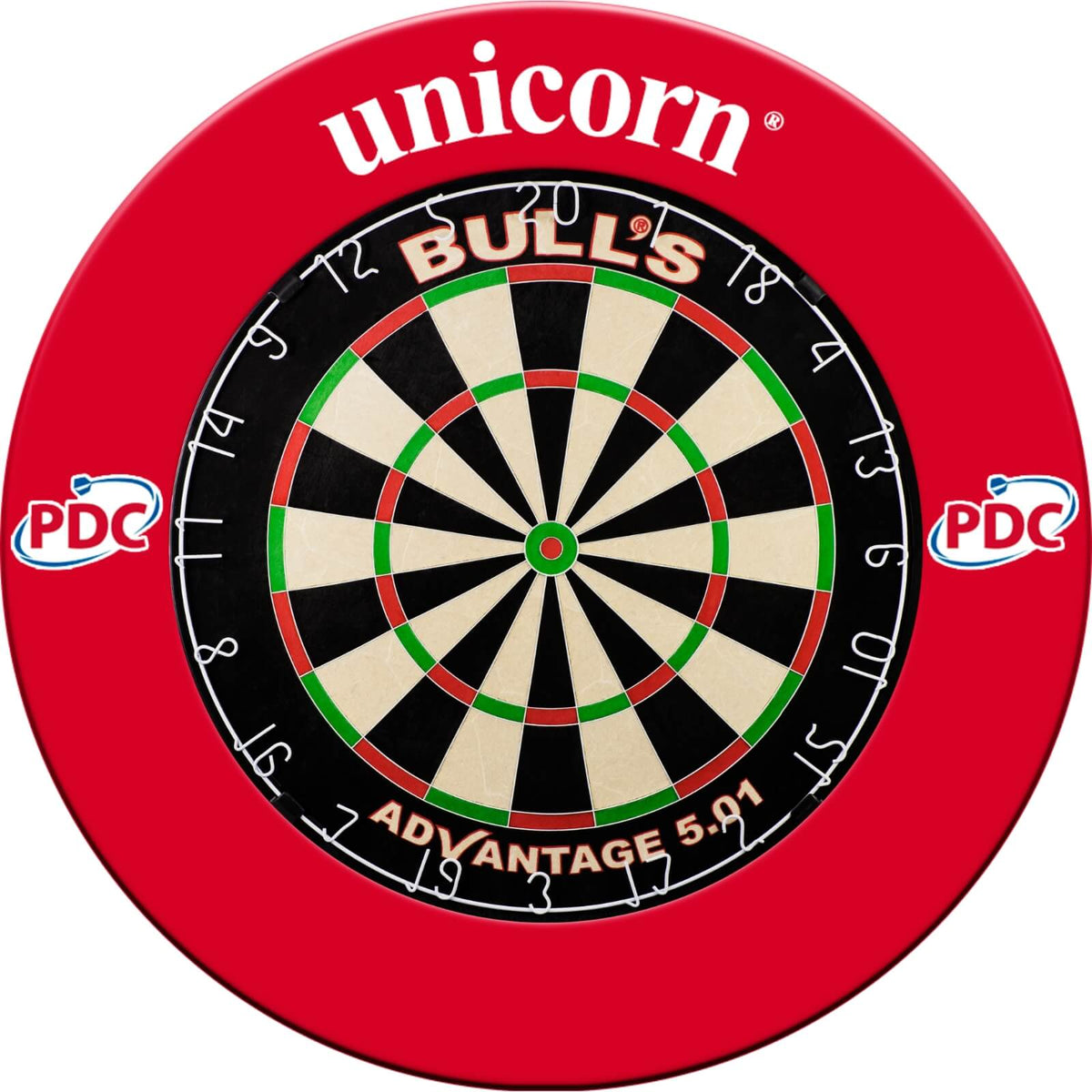 Surrounds &amp; Dartboards - Unicorn - Striker Dartboard Surround &amp; Dartboard Bundle - Choose Your Board Bulls NL - Advantage 501