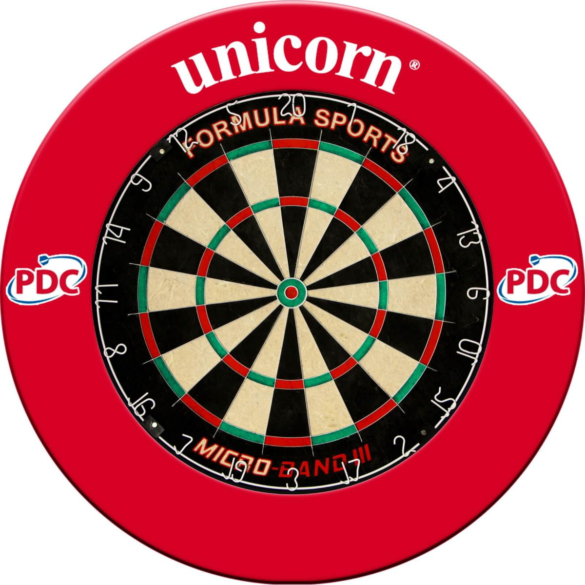 Surrounds &amp; Dartboards - Unicorn - Striker Dartboard Surround &amp; Dartboard Bundle - Choose Your Board Formula Sports - Micro Band 3