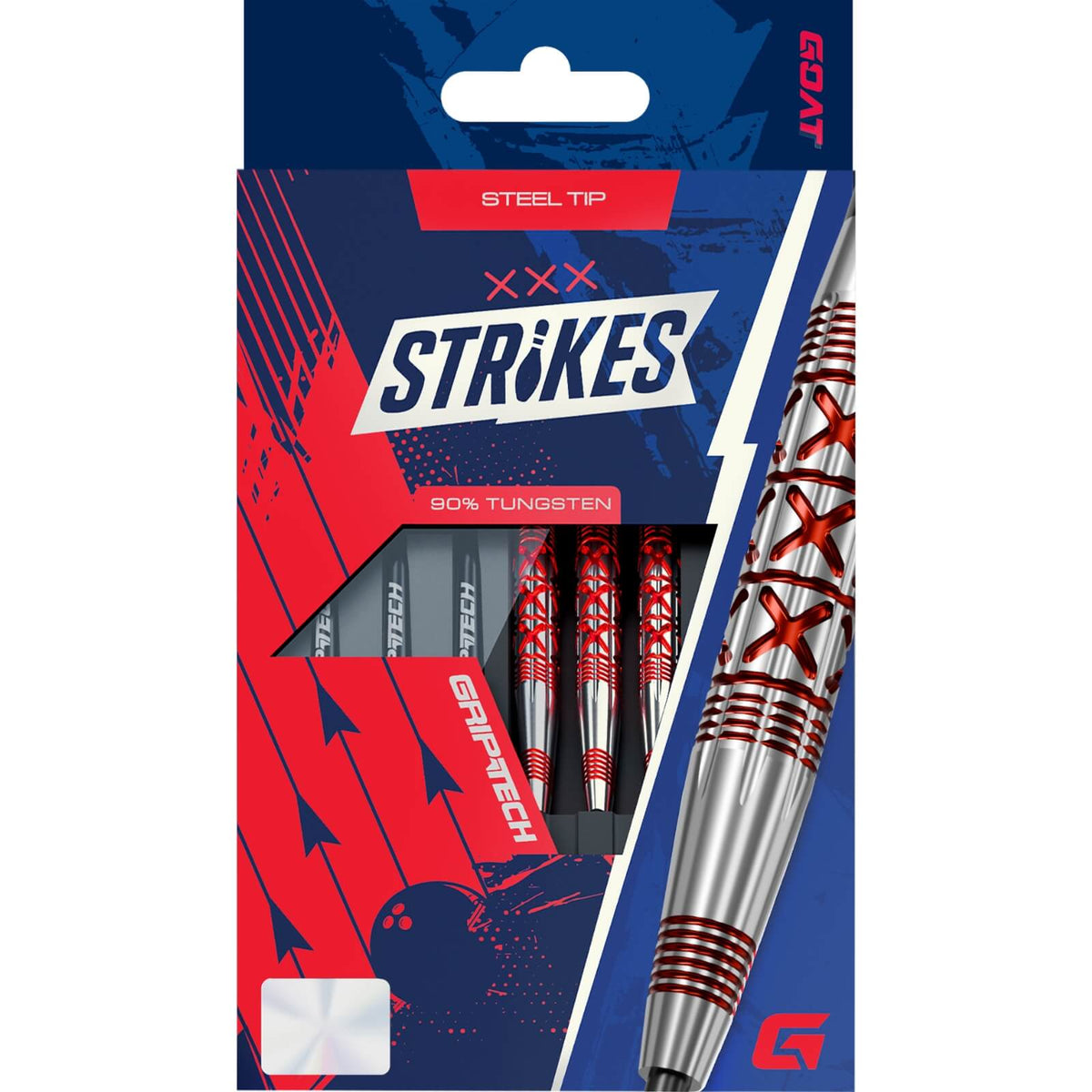 GOAT - Strikes Darts - Steel Tip - 90% Tungsten - 21.5g 23.5g 25.5g