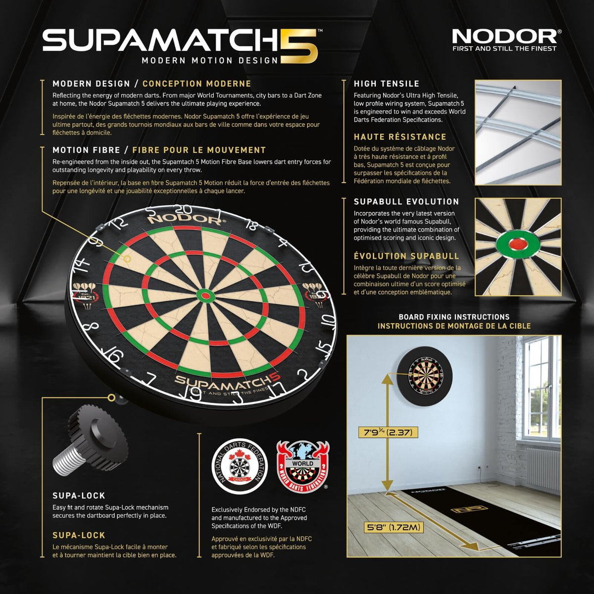 Dartboards - Nodor - Supamatch 5 Dartboard 