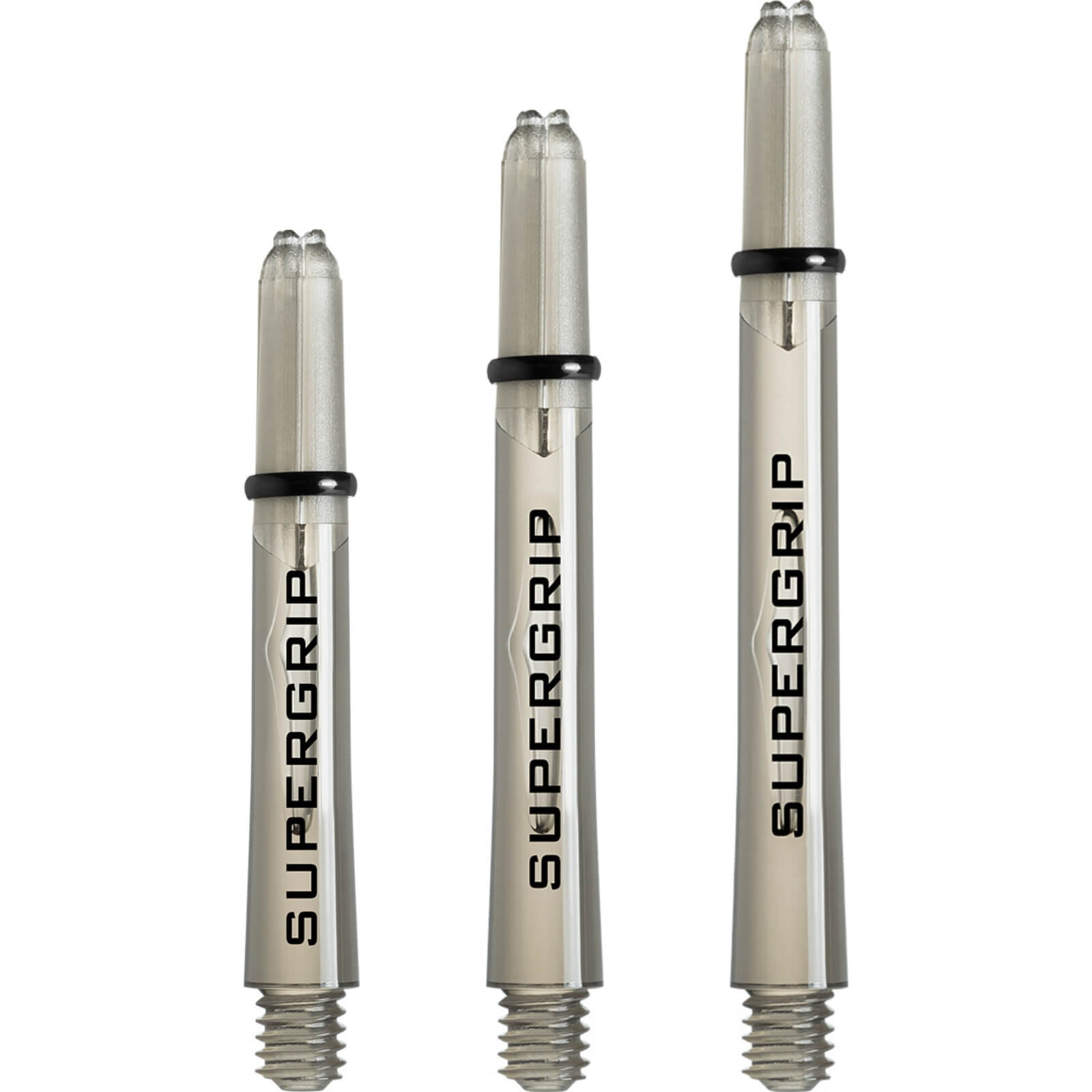 Harrows Supergrip Tweenie Dart Shafts - 40mm Polycarbonate Stems With Machined Rings, 3 Sets (9 Total)