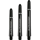 Harrows - Supergrip - Nylon Dart Shafts - Short (35mm) / Black & Silver