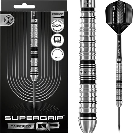 Harrows - Supergrip Tapered Darts - Quick Point - 90% Tungsten - 22g 23g 24g 26g 28g 30g -