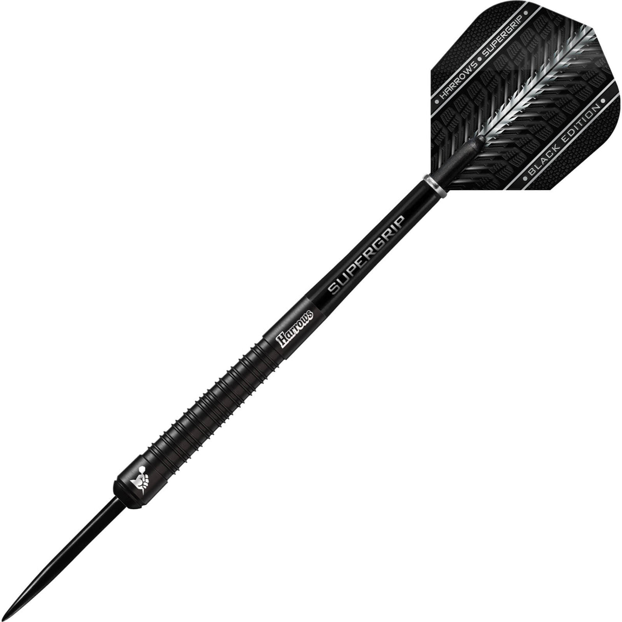 Harrows - Supergrip Black Edition Darts - 90% Tungsten - 21g 22g 23g 24g 25g 26g 28g 30g -
