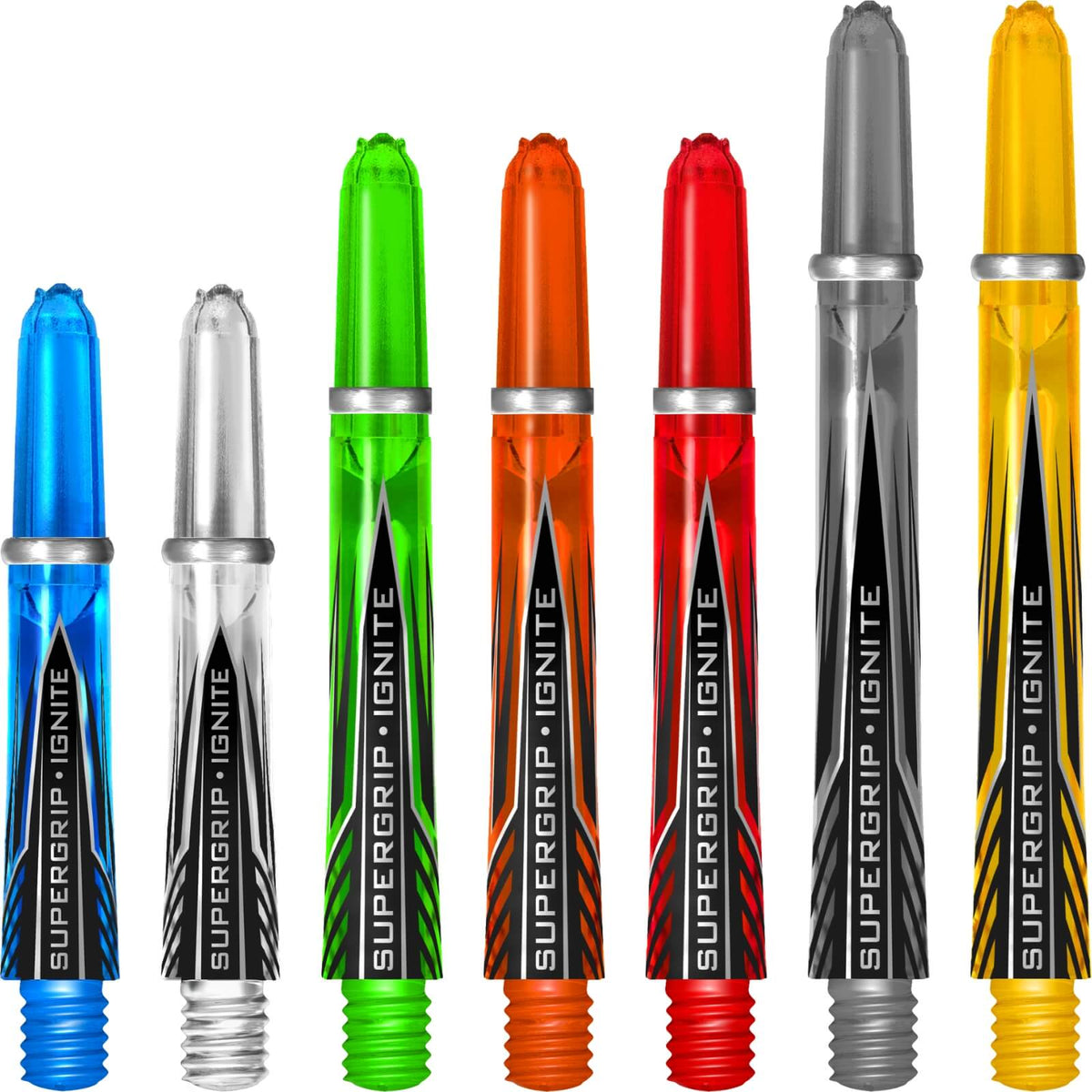 Dart Shafts - Harrows - Supergrip Ignite - Polycarbonate Dart Shafts 