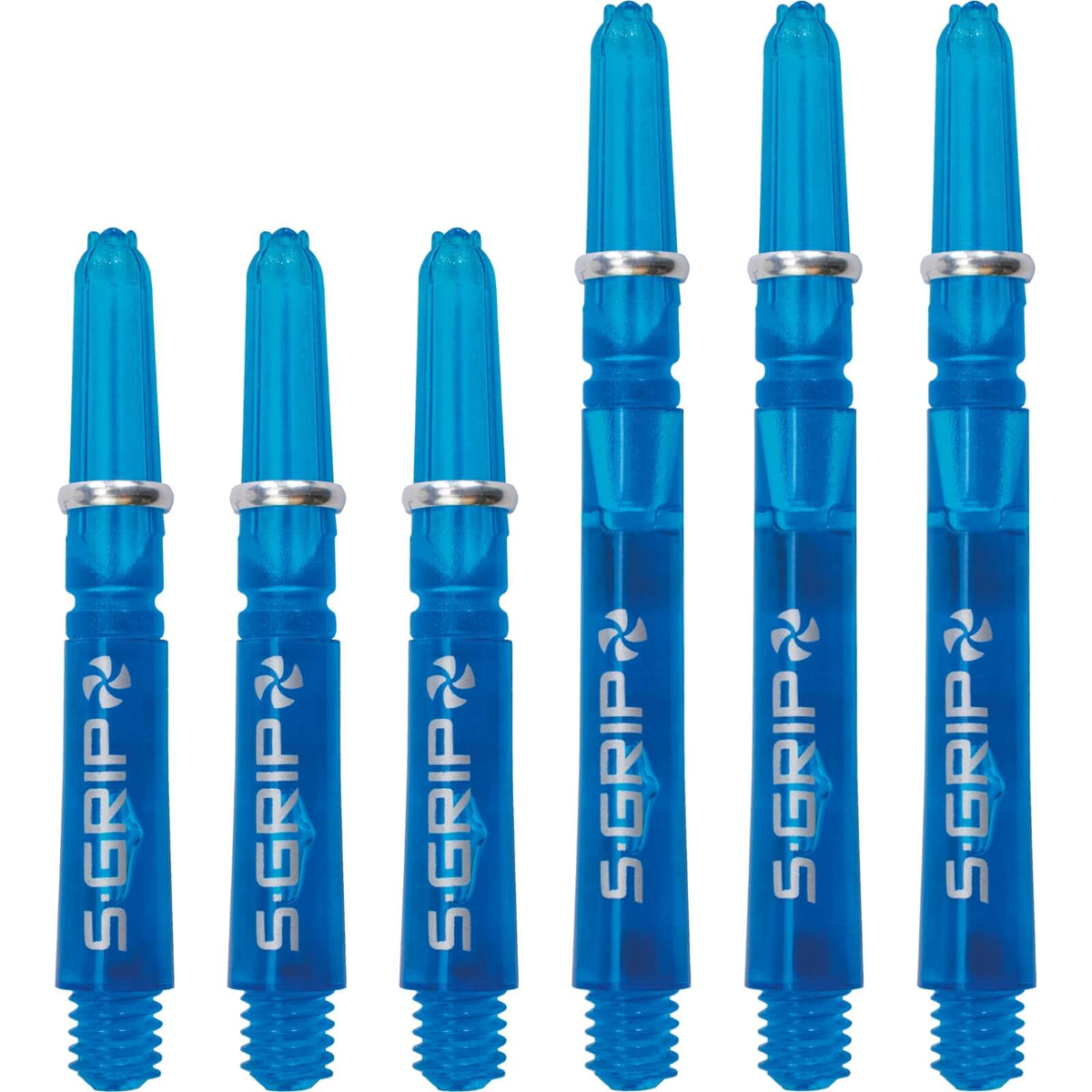 Dart Shafts - Harrows - Supergrip Spin Nylon Dart Shafts Short (35mm) / Aqua