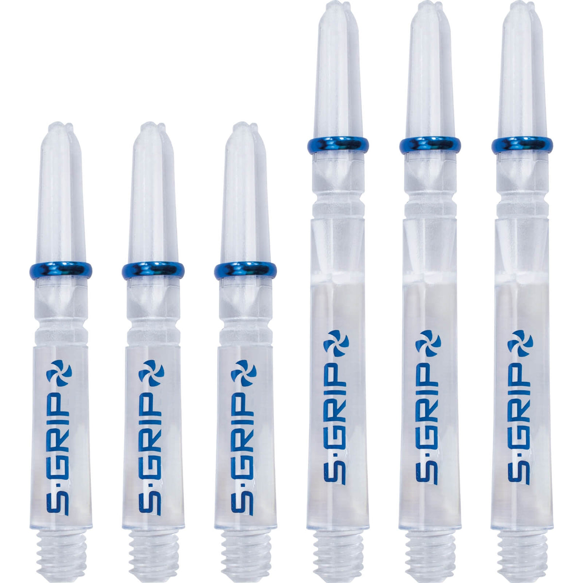 Dart Shafts - Harrows - Supergrip Spin Nylon Dart Shafts Short (35mm) / Clear