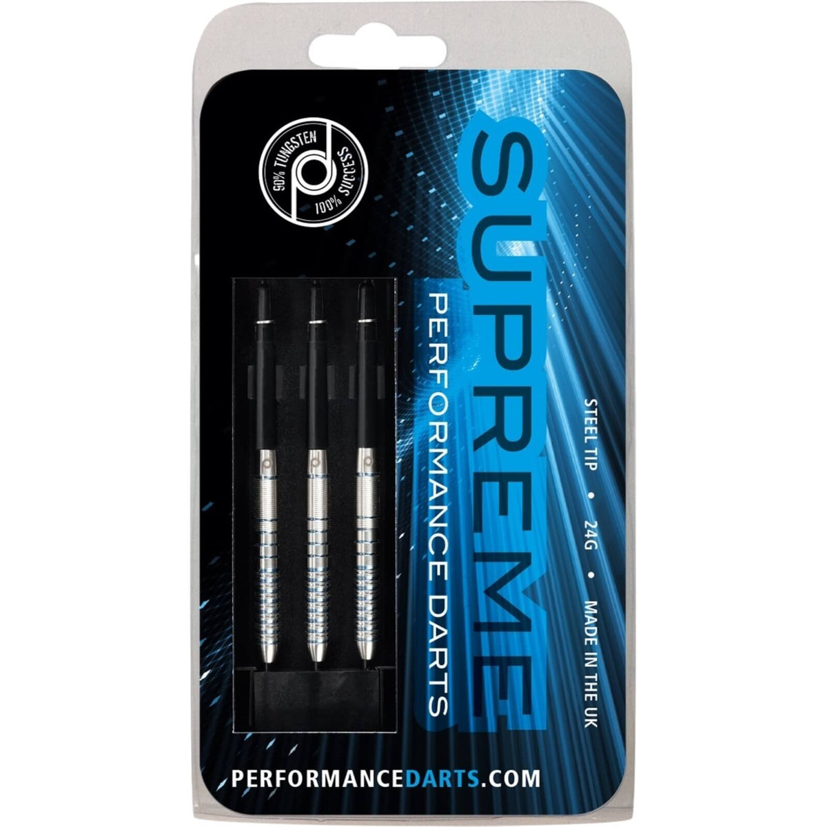 Darts - Performance Darts - Supreme - Steel Tip - 90% Tungsten - 24g 26g 