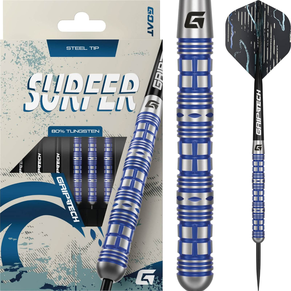 Darts - GOAT - Surfer Darts - Steel Tip - 80% Tungsten - 20g 22g