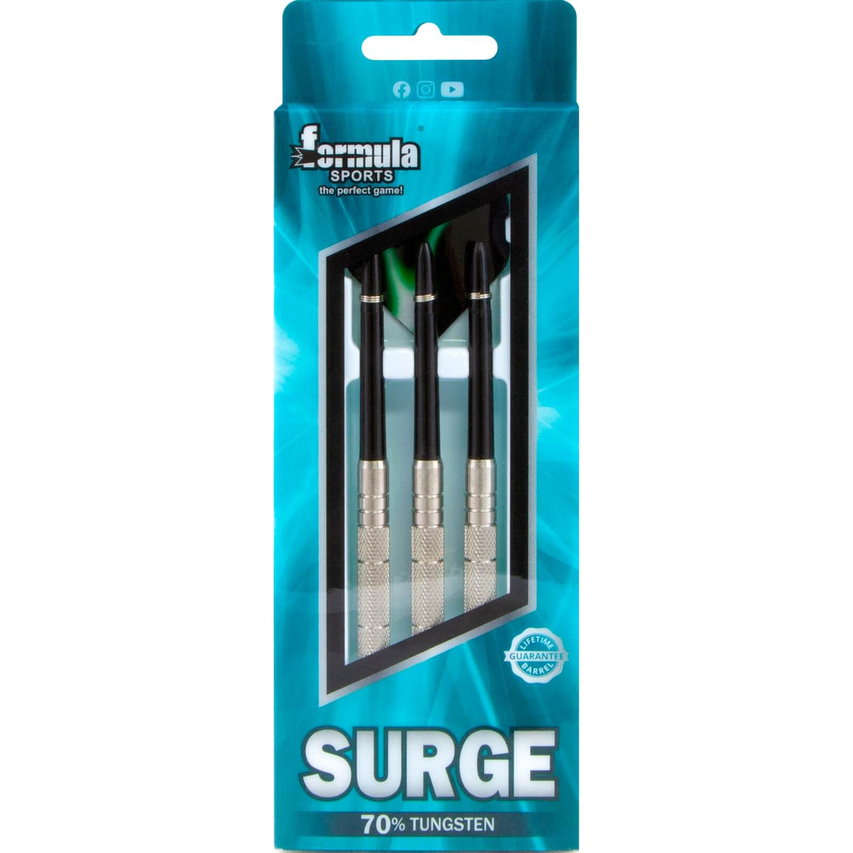 Darts - Formula Sports - Surge Darts - Steel Tip - 70% Tungsten - 22g 23g 24g 25g 
