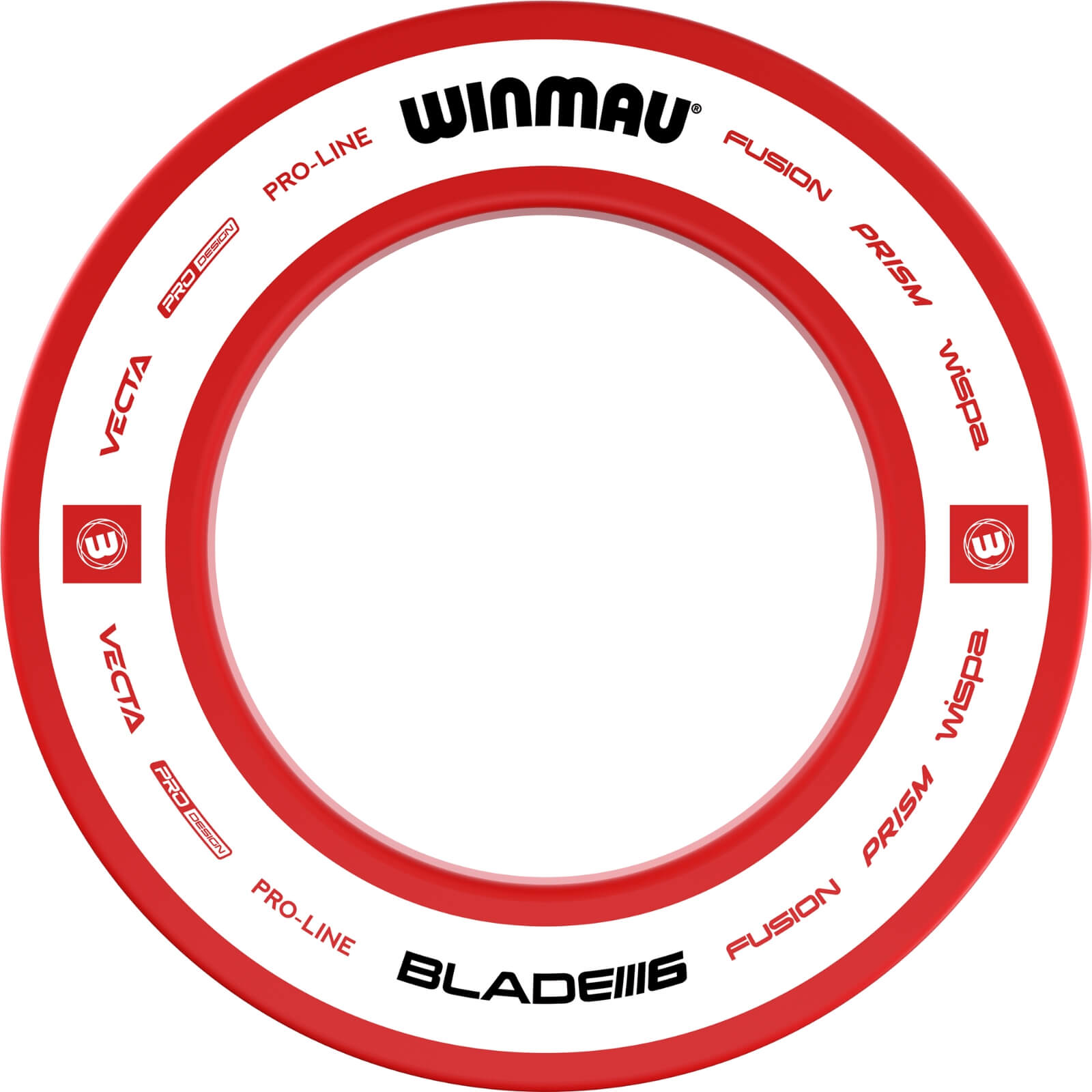 Winmau - Pro Line 2.0 Red Dartboard Surround