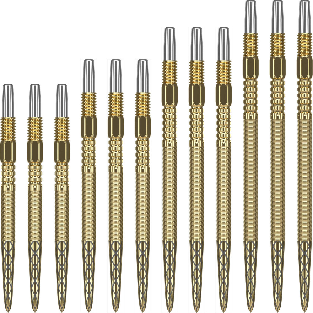 Point Accessories - Target - Swiss DX Dart Points - 26mm 30mm 35mm 40mm Gold / 26mm