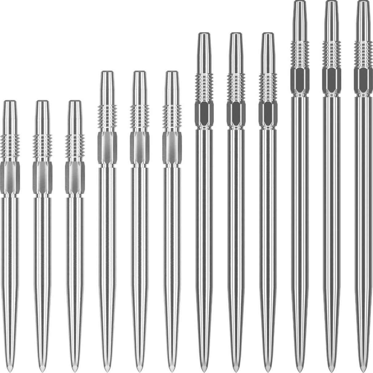 Target - Swiss Plain Dart Points - 26mm 30mm 35mm 40mm - Silver / 26mm