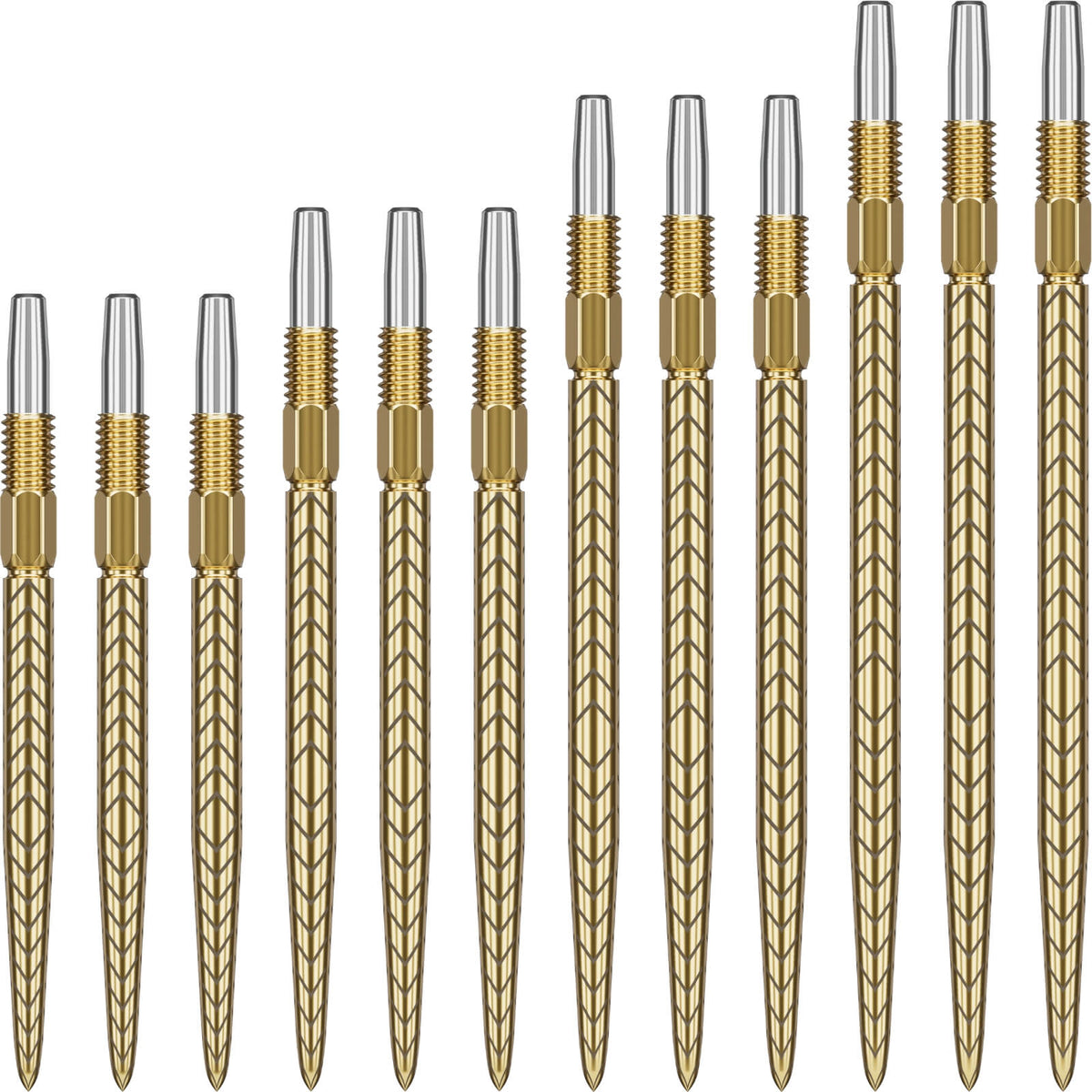 Point Accessories - Target - Swiss RVE Dart Points - 26mm 30mm 35mm 40mm Gold / 26mm